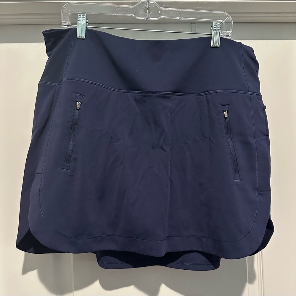 Athleta Fairway Golf Skort 16” Navy Sz 1x EUC